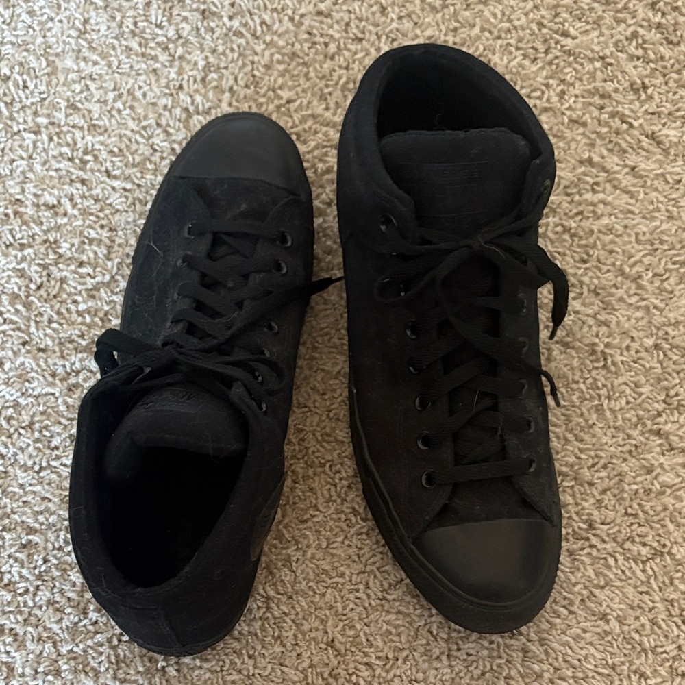 Converse All Black High-Top Sneakers
